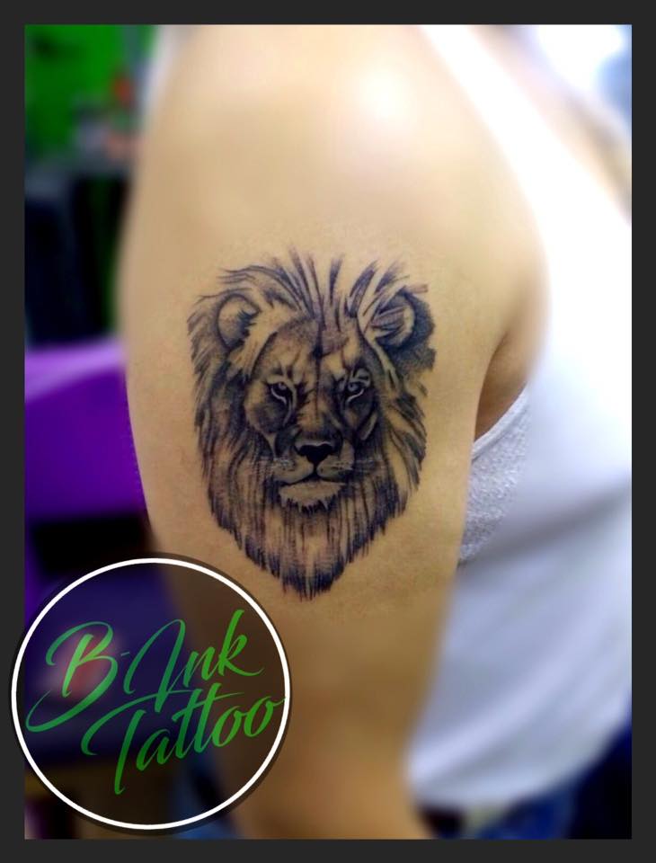 León  tatuaje realizado por B-Ink Tattoo