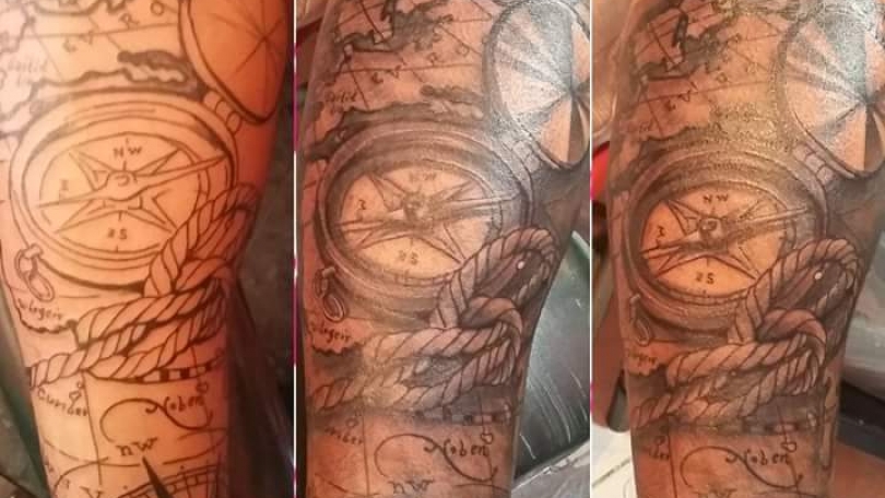 Tatuaje del artista Mexicano TattoDanny, Mapa | Tatuajes y más