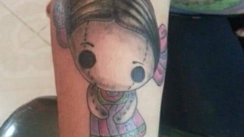 Tatuaje del artista Mexicano TattoDanny, Muñeca de trapo | Tatuajes y más