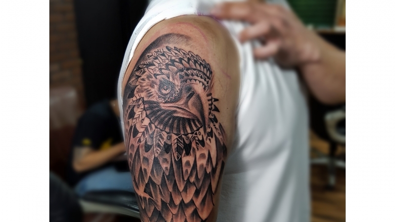 ▷ Tatuaje del artista Mexicano Miguel BlackandGray, Aguila | Tatuajes y más