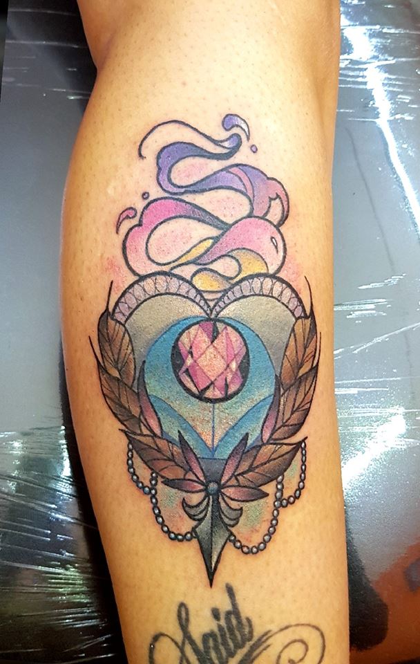 corazon  tatuaje realizado por The inkperfect tattoo shop 