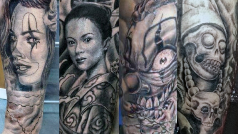 Tatuaje del artista Mexicano West, Trabajos en sombras | Tatuajes y más