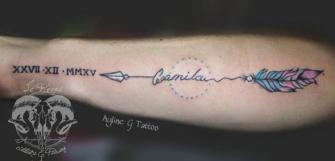camila tatuaje realizado por Le rêves tattoo`s & piercing