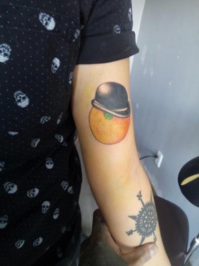 Naranjismo tatuaje realizado por El pinchi borre