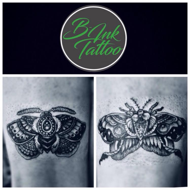 -Moth- tatuaje realizado por B-Ink Tattoo