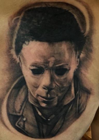 Michael Myers  tatuaje realizado por Moreno Ivan (Droes)