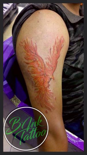 -Fénix- tatuaje realizado por B-Ink Tattoo