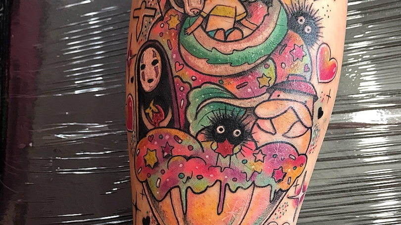 Tatuaje del artista Mexicano Wendy Martínez, Spirited away | Tatuajes y más