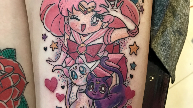 Tatuaje del artista Mexicano Wendy Martínez, Chibiusa | Tatuajes y más