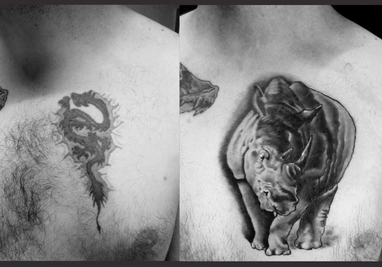 cover up tatuaje realizado por Garo Lozada