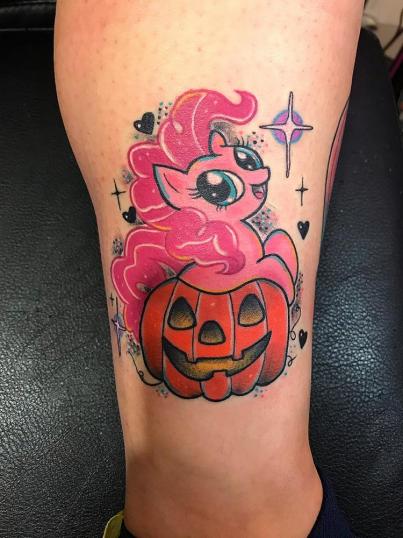 Pinkie pie tatuaje realizado por Wendy Martínez