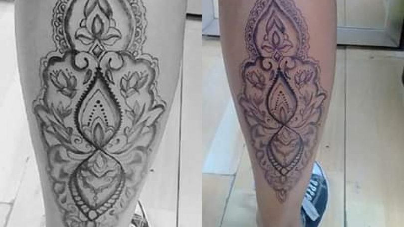 Tatuaje del artista Mexicano Iris Vulva Nurse, Mandala largo | Tatuajes ...
