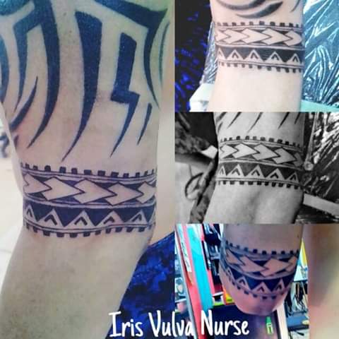 Brazalete Maorí tatuaje realizado por Iris Vulva Nurse