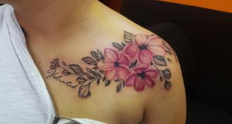 Flores  tatuaje realizado por The inkperfect tattoo shop 
