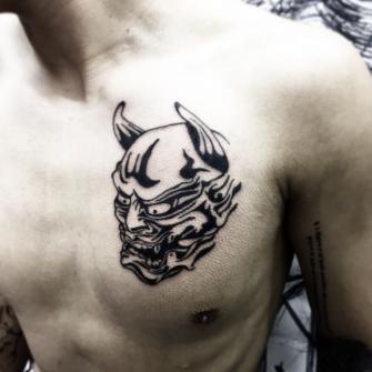 Oriental tattoo tatuaje realizado por Ari Guzman