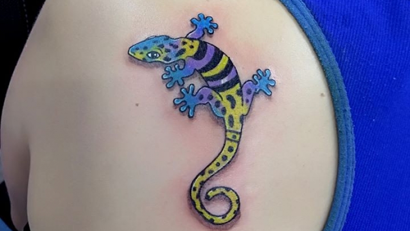 Tatuaje del artista Mexicano Adan dados uno, Salamandra | Tatuajes y más
