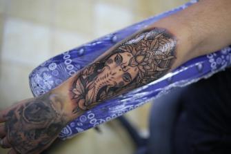 GANESH tatuaje realizado por Old Gangsters Tattoo Shop