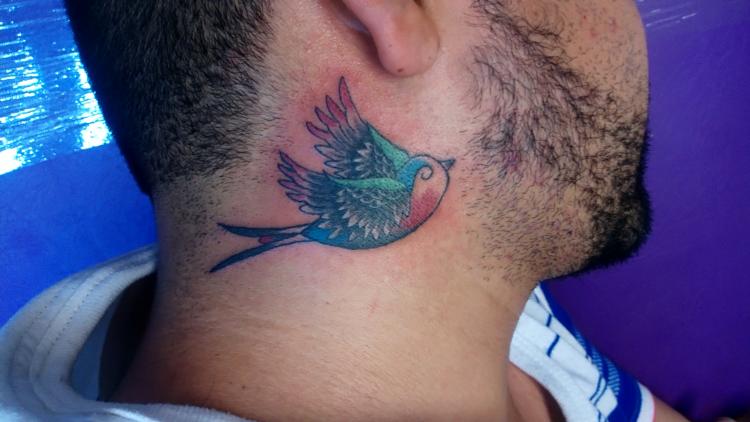 tradicional tatuaje realizado por Jonathan Aguirre