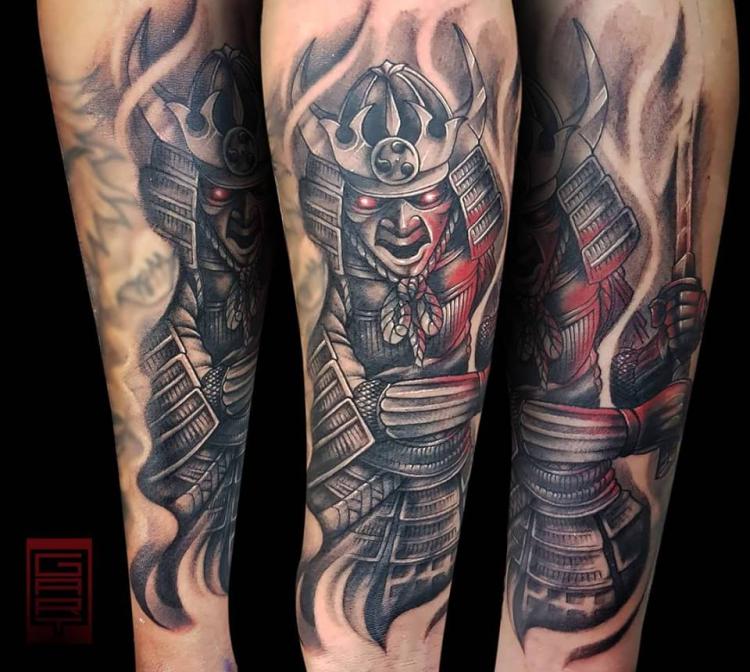 ▷ Tatuaje del artista Mexicano Gart, Samurai | Tatuajes y más
