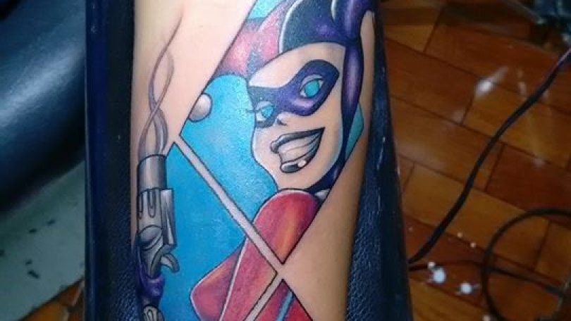 Tatuaje del artista Mexicano Chilatown Custom Desing, Herley Queen ...