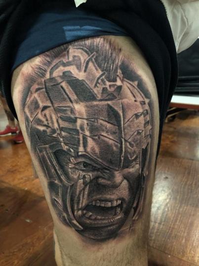 Hulk tatuaje realizado por Angel Ruiz (Hard Core)