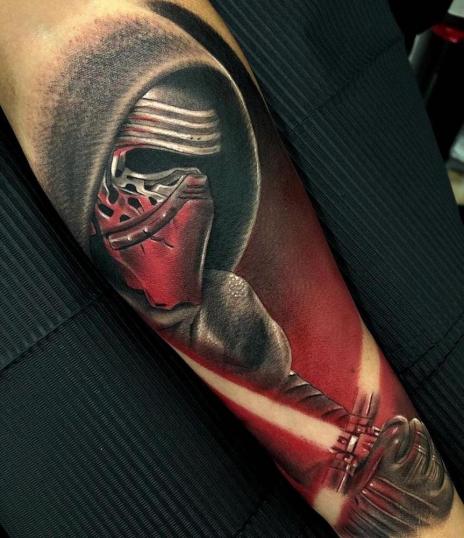 Para todos los fans de Star Wars ????????????? tatuaje realizado por Angel Ruiz (Hard Core)
