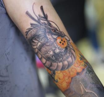 DRAGON SHEN LONG tatuaje realizado por Old Gangsters Tattoo Shop
