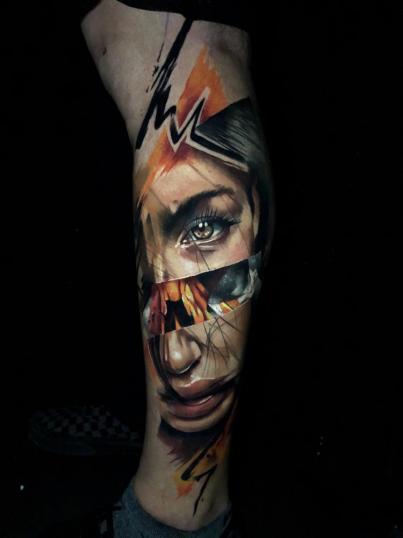 N tatuaje realizado por Armandean