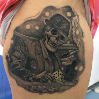 Tatuaje cicatrizado  tatuaje realizado por Rene pacheco