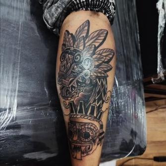 Tatuaje  diseño personalizado  tatuaje realizado por Estudio de tatuajes barb Dust Mérida 