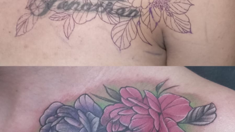 Tatuaje del artista Mexicano Chilatown Custom Desing, Cover Up ...