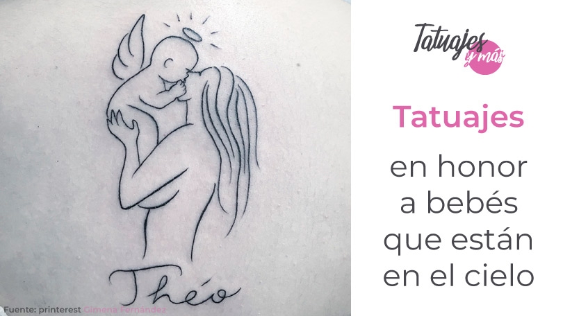 Tatuajes en honor a bebés que están en el cielo