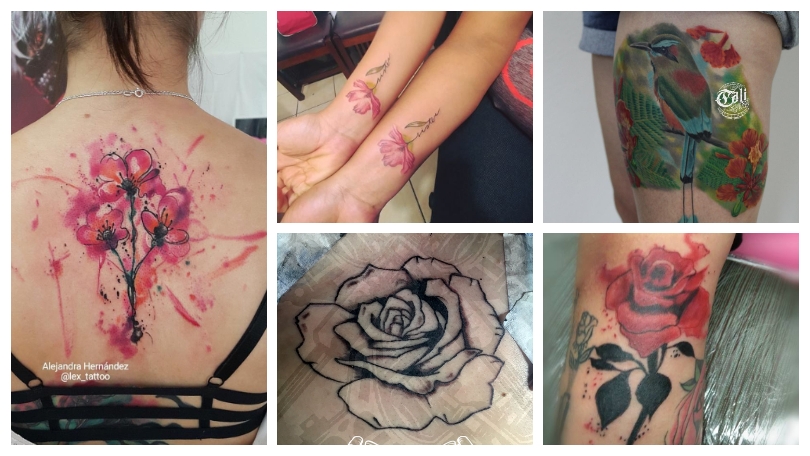 Tatuajes florales una gran decoración en tu piel 