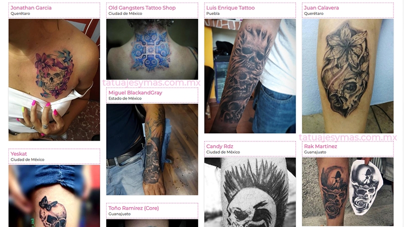 Ideas de tatuajes de calaveras y cráneos por artistas Mexicanos